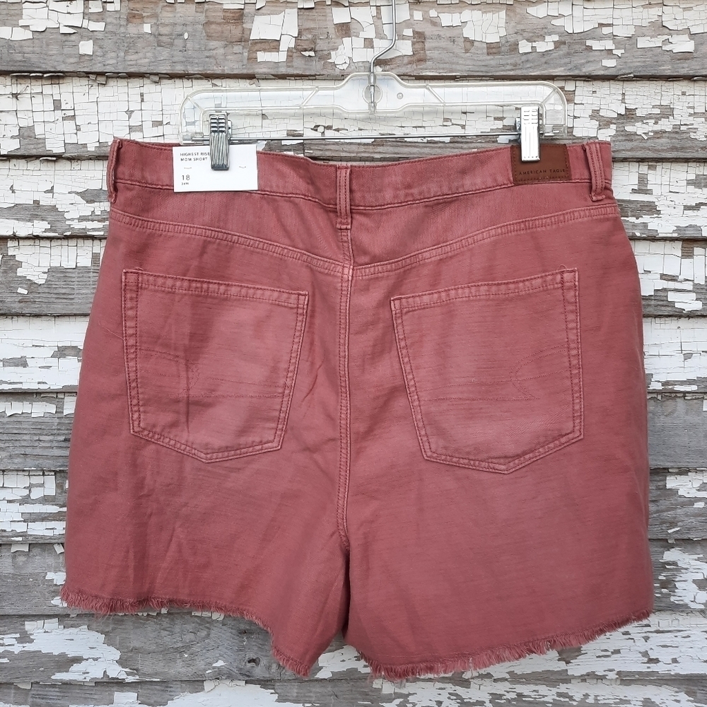 American Eagle AE highest rise mom shorts size 18 NWT